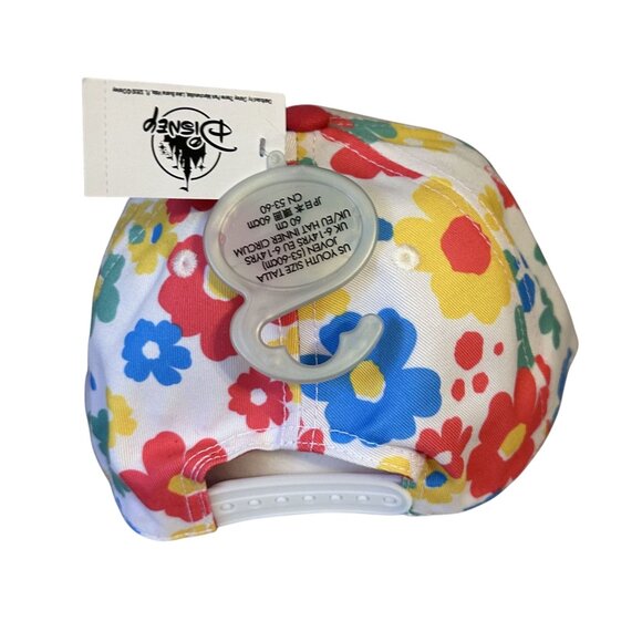 Disney Parks Minnie Mouse Floral Baseball Cap for Kids One Size Adjustable VGC - Picture 3 of 5